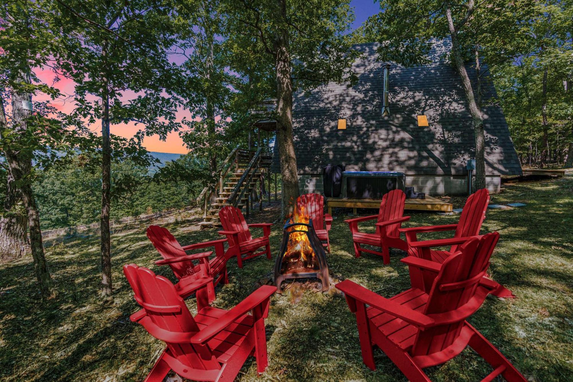 Great Views! A-Frame W Hot Tub, Grill & Fire Pit Villa Morton Grove Exterior foto